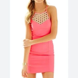 Lilly Pulitzer Women's Larina Shift Dress Size 8 Pink Sun Ray